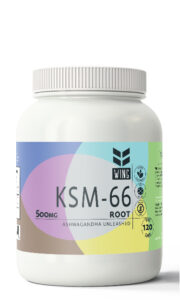 Ksm 66 Ashwagandha Unleashed Root Extract Ekstrakt 500 mg 120 Vegan Kapsül – Wing Naturals